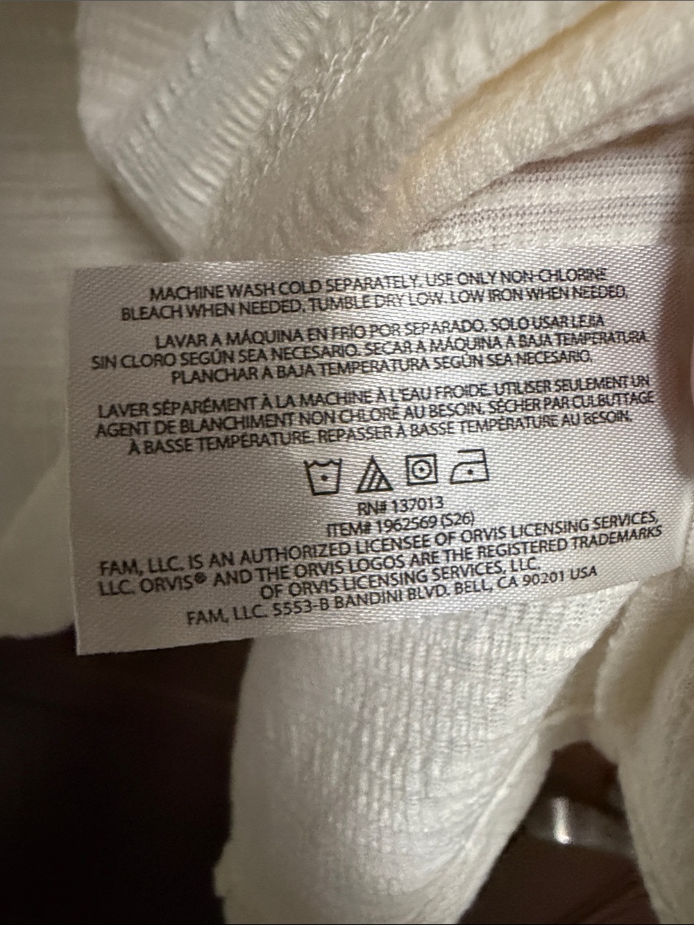 Orvis Cream Split-Neck Embroidered Short-Sleeve Top - Picture 6 of 7